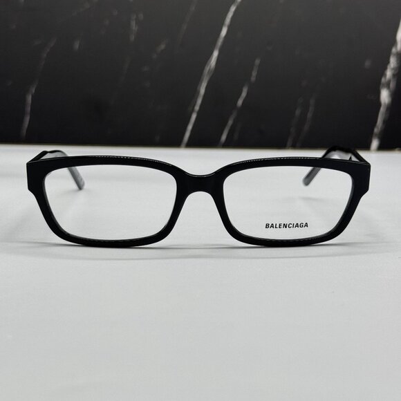 NEW BALENCIAGA BB0065O 001 SQUARE BLACK WOMEN EYEGLASSES BALENCIAGA - Picture 3 of 8